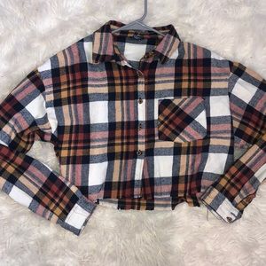 Forever21 Cropped Flannel